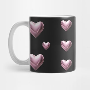 pink chrome heart sticker pack Mug